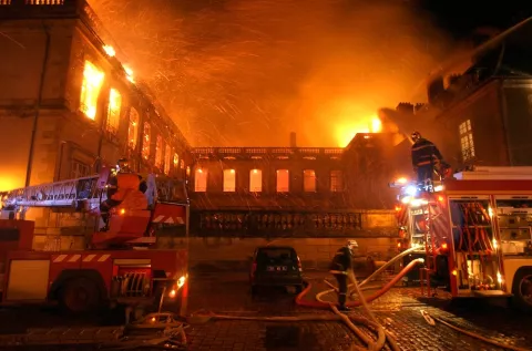 Incendie du château de Lunéville